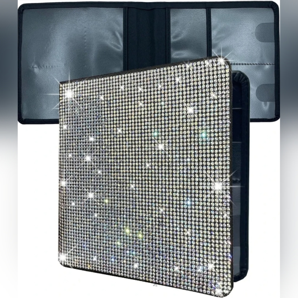 Bling Rhinestone Vehicle Accessory Set - 9 Pieces - Picture 2 of 6